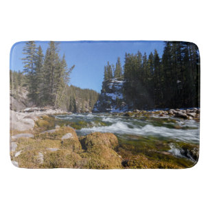 Faszinierende Schönheit des Athabasca Flusses Badematte