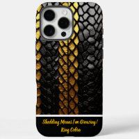 Faszinierende Schwarz-Gold-Schlange-Skin