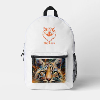 Faszinierende Welt der Säugetiere auf Rucksäcken Bedruckter Rucksack