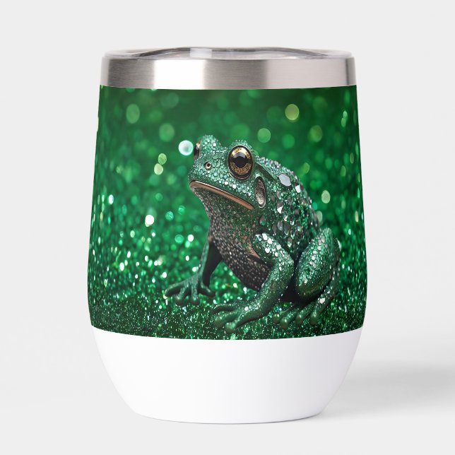 Faszinierender Aufstieg: Der grüne Funkelfrosch (Rückseite)