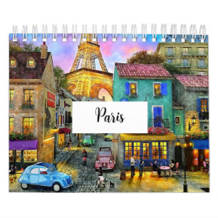 Faszinierender Kalender der Straßen von Paris