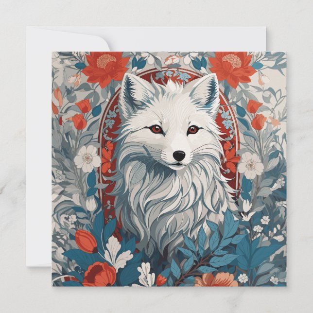 Faszinierender Polarfuchs Wildlife  (Vorderseite)