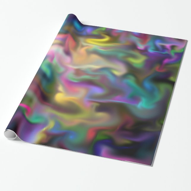 faszinierendes Flüssigkeitspapier Geschenkpapier (Ungerollt)