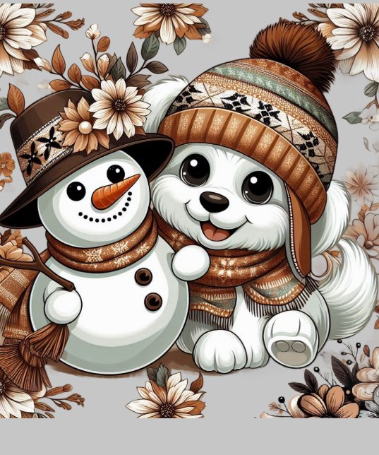 Faszinierendes Winter-Wunderland: Adorable Hunde Hoodie (Halsband)