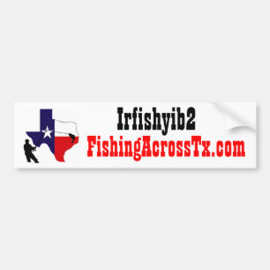 fat%20logo%20#001_AZ, FishingAcrossTx.com, Irfi… Autoaufkleber