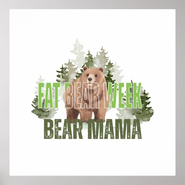Fat Bear Week Poster (Vorne)
