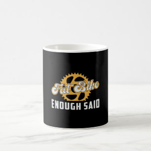 Fat Bike Fat Bike Genug sagte Biker Bike Retro Kaffeetasse