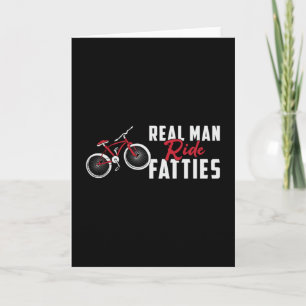 Fat Bike Real Man Reiten Fatties Biker Ristorante  Karte