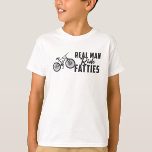 Fat Bike Real Man Reitsport Fatties Biker Rad Love T-Shirt