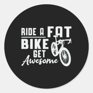Fat Bike Ride Ein perfektes Wochenende mit Phantas Runder Aufkleber