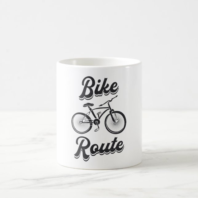 Fat Bike Route Bike Radfahrer MTB Fatbike Kaffeetasse (Mittel)