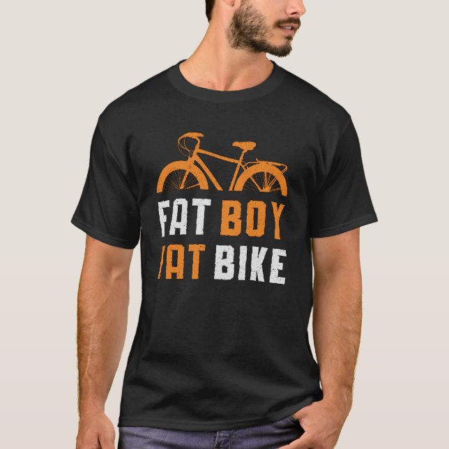 Fat Boy Fat Bike Biker MTB Radsport Fatbike T-Shirt (Vorderseite)