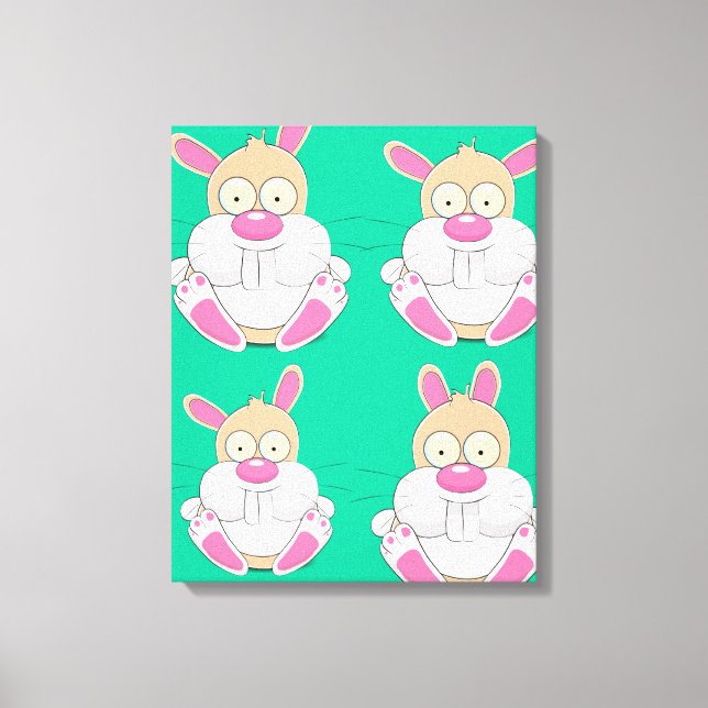 Fat Bunny Leinwanddruck (Vorderseite)