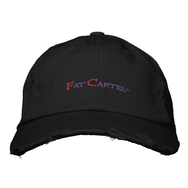 Fat Cartel Hat Bestickte Kappe (Vorderseite)
