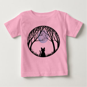 Fat Cat Baby's Shirt Black Cat Art Kinderkind Shir