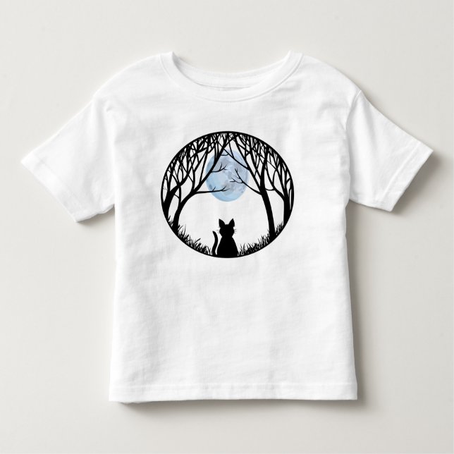 Fat Cat Baby's T - Shirt Black Cat Kleinkind Shirt (Vorderseite)