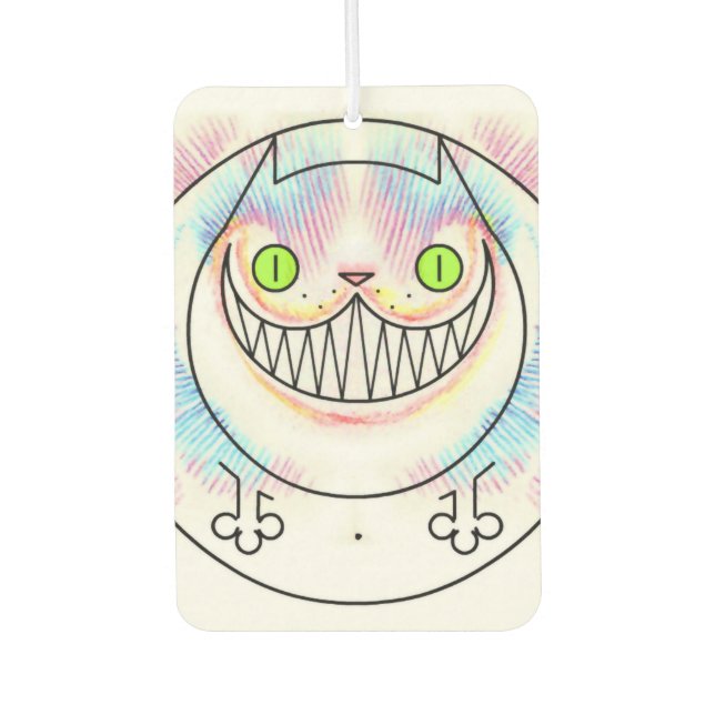 Fat Cat Cheshire Cat Air Freshener Autolufterfrischer (Vorderseite)
