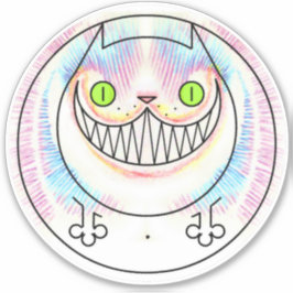 Fat Cat Cheshire Cat Custom-Cut Vinyl Sticker