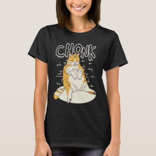 Fat Cat Chonk Scale Chonky Chubby Kitten Sarcasm T-Shirt