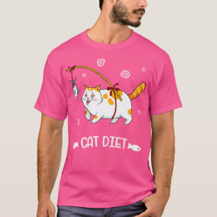 Fat Cat Diet Funny Fellow Lover T-Shirt