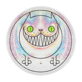 Fat Cat Happy Cat Cheshire Cat Grin Chopping Board Schneidebrett