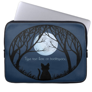 Fat Cat Laptop Sleeve personalisieren Katzenschlau