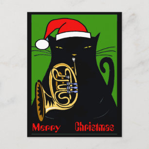 Fat Cat New Orleans Merry Christmas 2017 Feiertagspostkarte