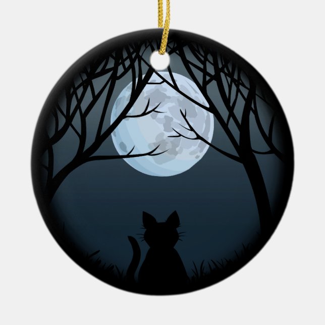 Fat Cat Ornament Personalisierte Katze Dekoration  (Vorne)