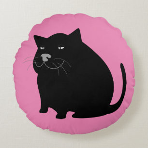 FAT CAT PILLOW DOLL RUNDES KISSEN