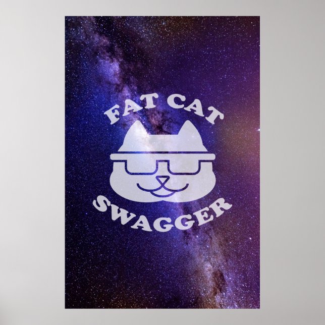 Fat Cat Swagger - Galaxy Edition Poster (Vorne)