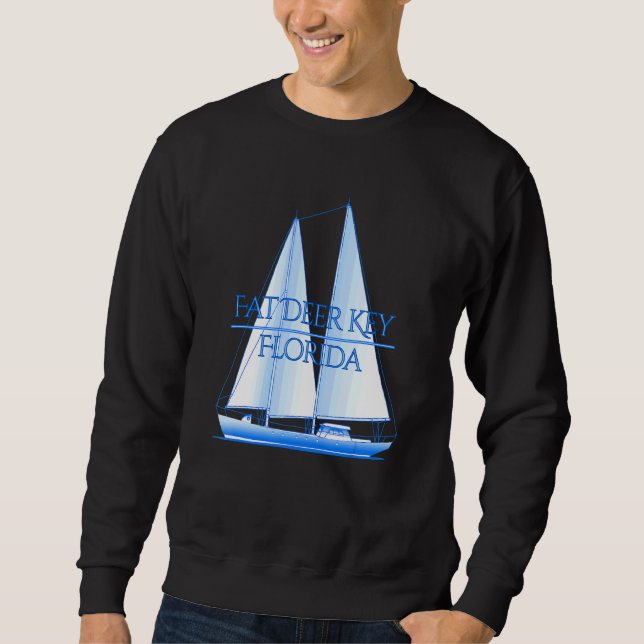 Fat Deer Key Florida Küstensegel Sweatshirt (Vorderseite)