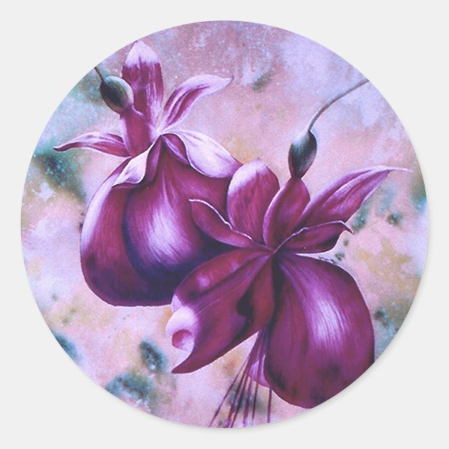 Fat Fuchsias Stickers (Vorderseite)