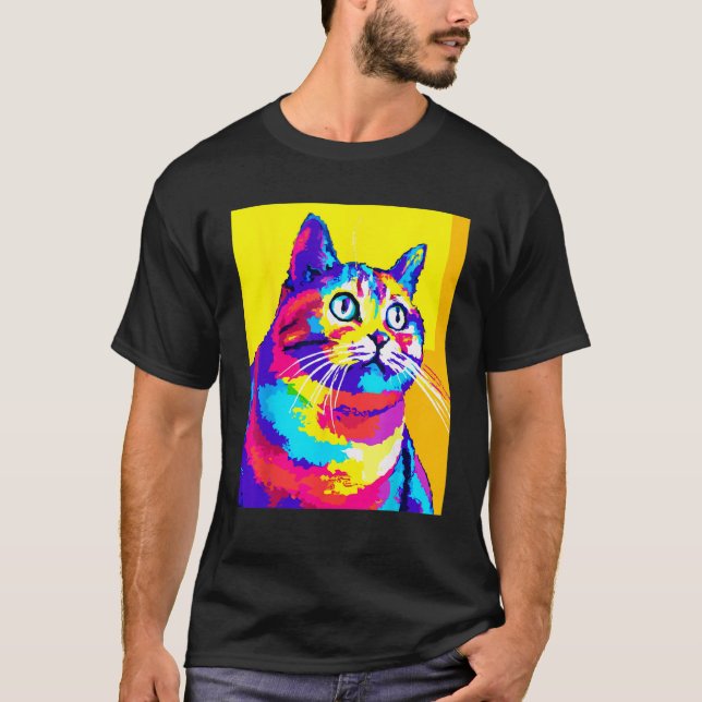 Fat Rainbow Cat T-Shirt (Vorderseite)