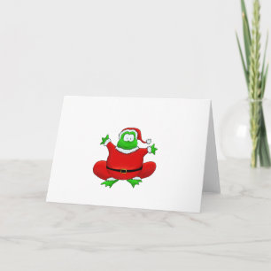Fat Santa Frog Feiertagskarte