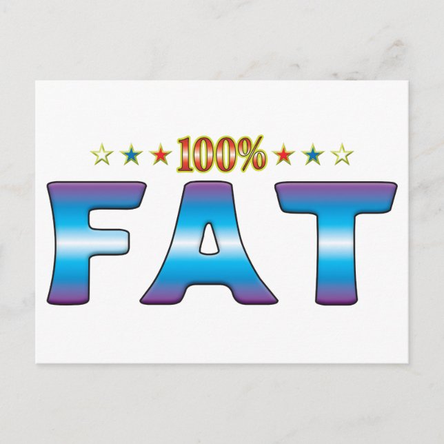 Fat Star Tag v2 Postkarte (Vorderseite)