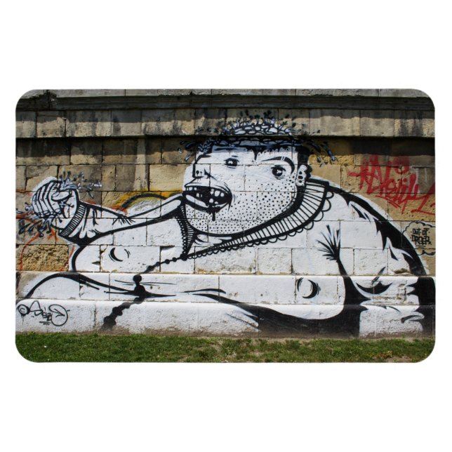 Fat White Man Magnet (Horizontal)