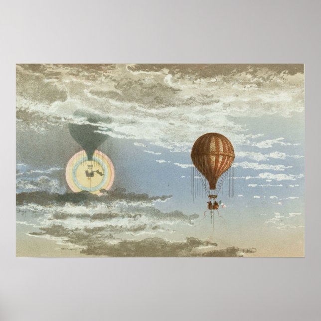 Fata Morgana und leuchtende Aureole. Poster (Vorne)