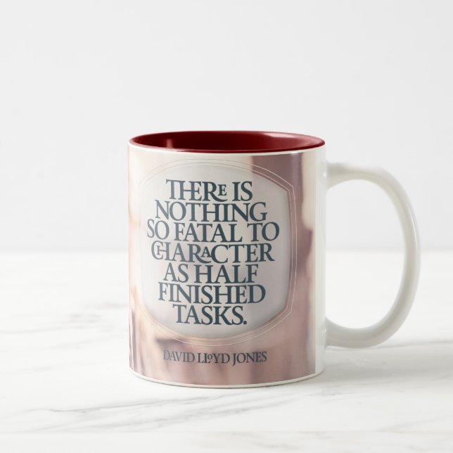 Fatal to Character Zweifarbige Tasse (Rechts)