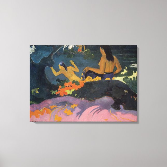 Fatata Te Miti (am Meer) - Paul Gauguin Leinwanddruck (Vorderseite)