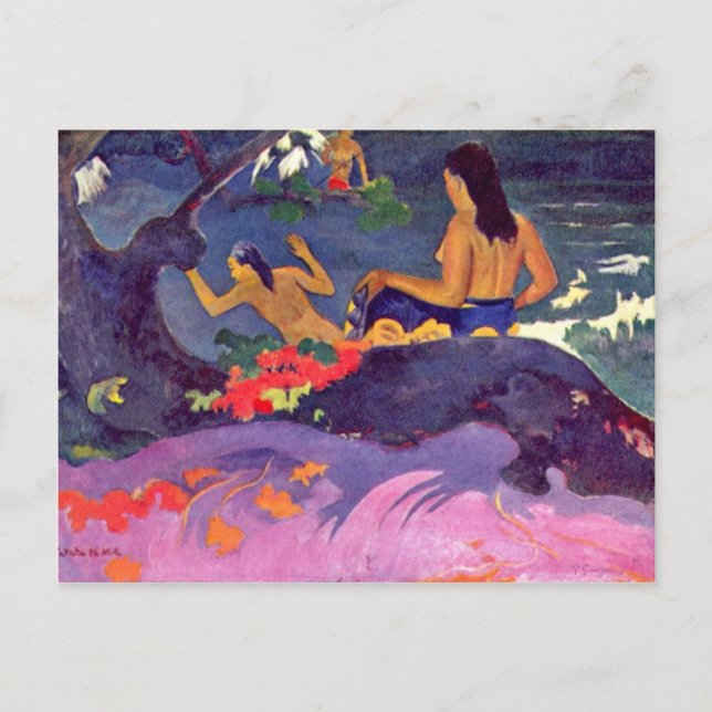 Fatata Te Miti von Paul Gauguin (beste Qualität) Postkarte (Vorderseite)