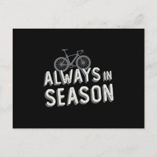 Fatbike immer in der Saison Biker Lover MTB Fatbik Postkarte
