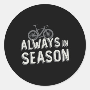 Fatbike immer in der Saison Biker Lover MTB Fatbik Runder Aufkleber