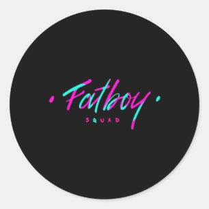 Fatboy Squad Gym Weightlift Bodybuilding Fitnes Runder Aufkleber