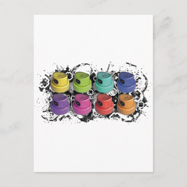 Fatcapschwarz Postkarte (Vorderseite)