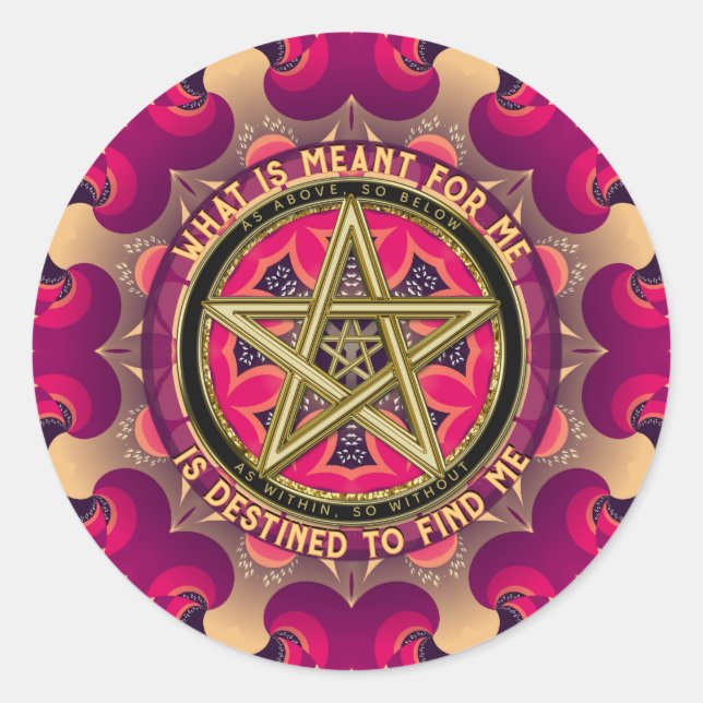 Fated Gifts Love Soul Connections Affirmation Runder Aufkleber (Vorderseite)