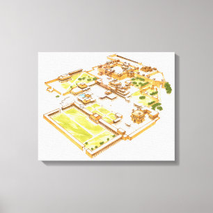 Fatehpur Sikri. Adra. Indien Leinwanddruck