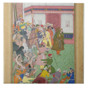 Fatepur Sikiri, 1573: Hasain Quli Khan-l Jahan vor Fliese