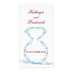 fatfatin Tiff Diamond Ring 2 Save the Date Labels
