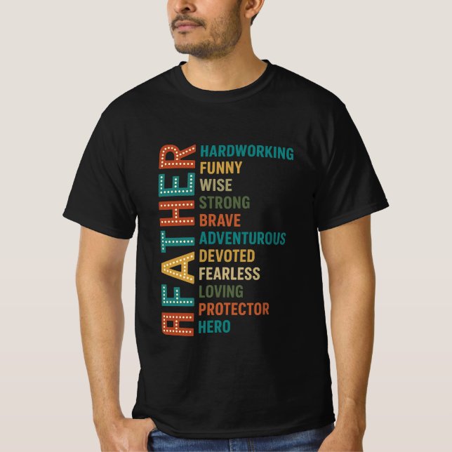 Father Acronym Shirt | Fett-Text zurücksetzen (Vorderseite)