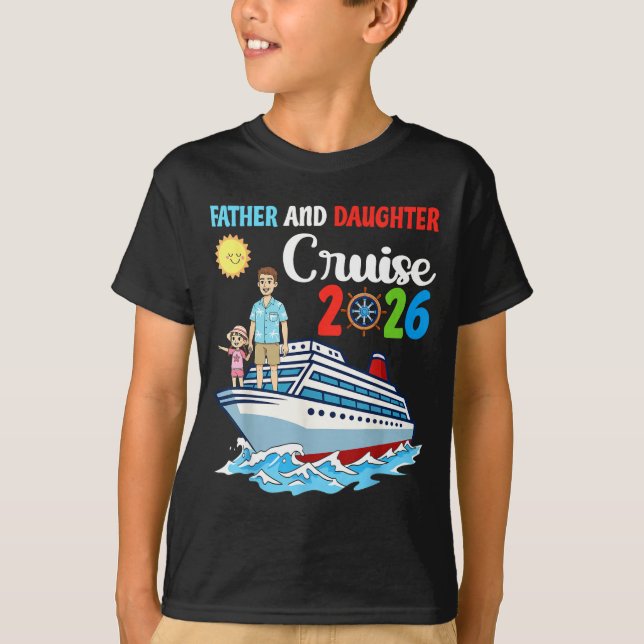Father &amp; Daughter Cruise 2026 Family Vacation  T-Shirt (Vorderseite)